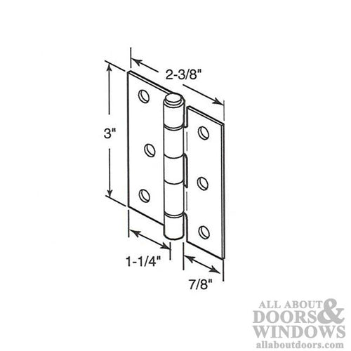Storm Door Hinges 3 Inch 2 Pack - Storm Door Hinges 3 Inch 2 Pack