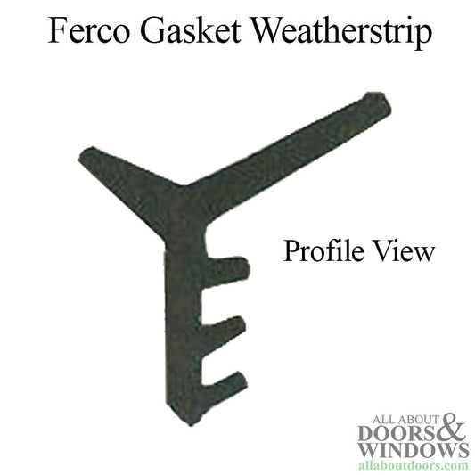 Ferco Weatherstrip / Gasket  P743, Black