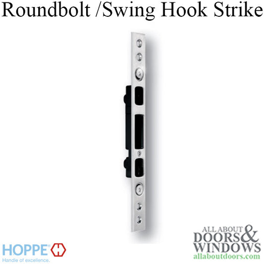 Hoppe Strike Plate for Swing Hook/Round Bolts - Stainless Steel