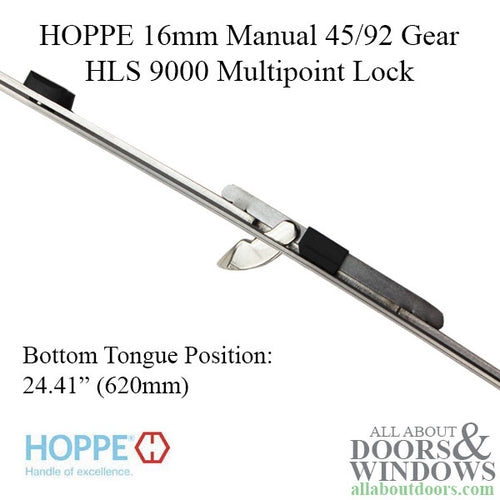 Hoppe 16mm Manual 45/92 Gear, Tongue at 24.41