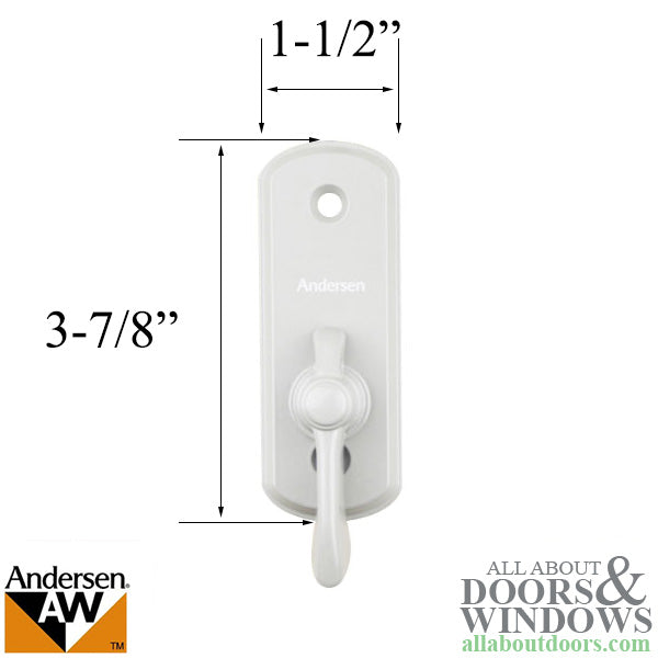 Andersen Frenchwood Gliding Doors - Thumb Latch - Albany - Inside Lock - White - Andersen Frenchwood Gliding Doors - Thumb Latch - Albany - Inside Lock - White