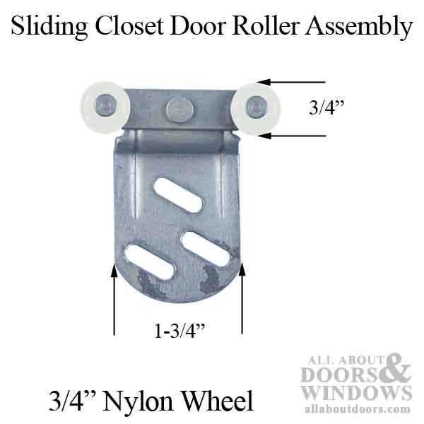 Sterling Hardware 2-Wheel Sliding Closet Door Roller Assemblies, 620 series - Sterling Hardware 2-Wheel Sliding Closet Door Roller Assemblies, 620 series