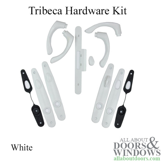 Andersen Tribeca Hardware Kit - Double Doors, Non-Keyed - White