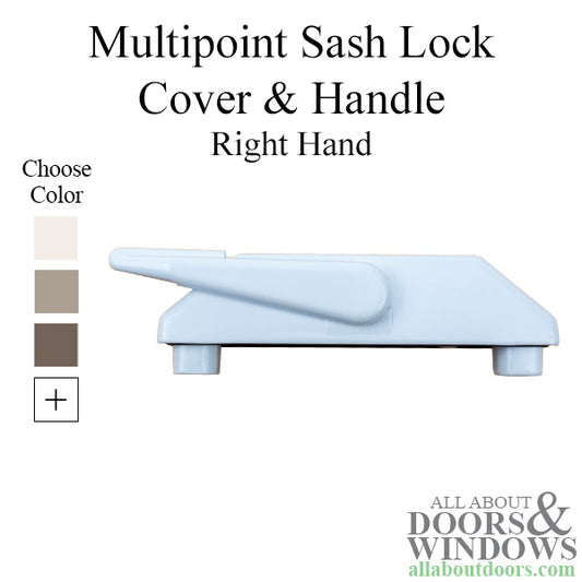 Multi-Point Sash Lock Cover and Handle,  Right Hand  - Choose Color