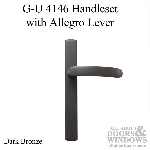 Allegro Lever, Inactive Trim Hardware, Passive Door - 4146 - Dark Bronze - Allegro Lever, Inactive Trim Hardware, Passive Door - 4146 - Dark Bronze