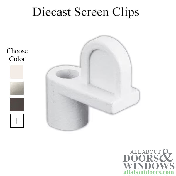 Diecast Window Screen Clips 12 Pack 1/16