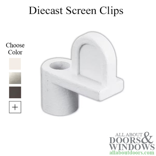 Diecast Window Screen Clips 12 Pack 1/16