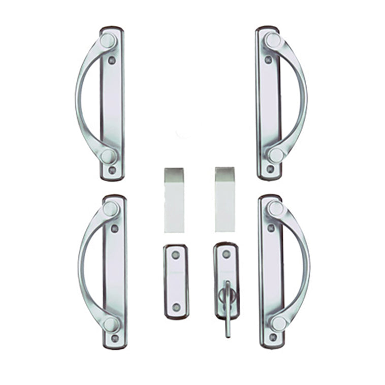 Andersen Newbury 4 Panel Sliding Door Hardware Set Brushed Chrome - Andersen Newbury 4 Panel Sliding Door Hardware Set Brushed Chrome
