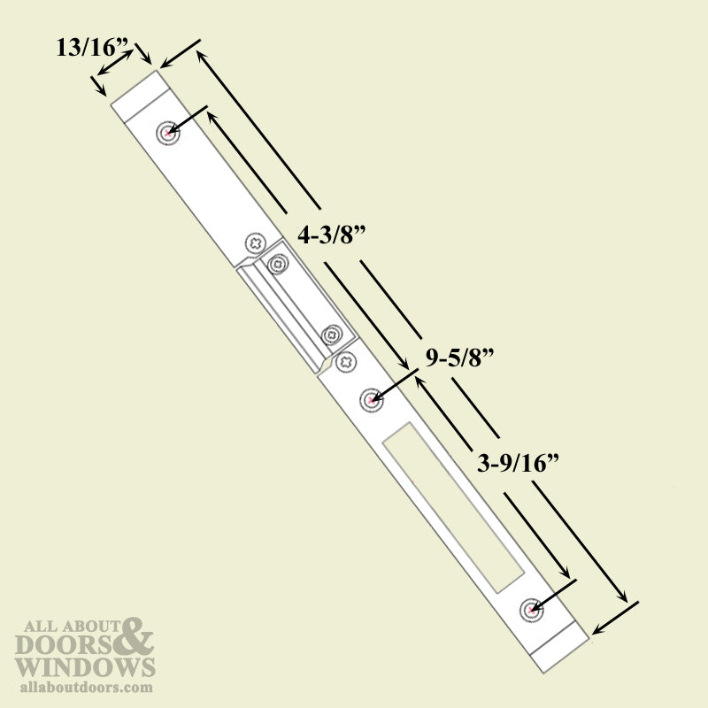 Strike Plate, Raised - Left Hand - Strike Plate, Raised - Left Hand