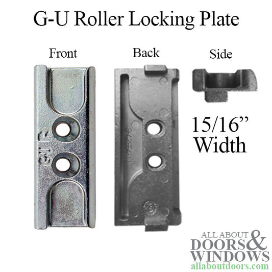 GU Euro Groove Locking Plate, 15/16" Width