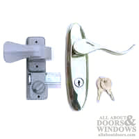 Larson Surface Mount Handle with Deadbolt 1.75 Inch Hole Spacing
