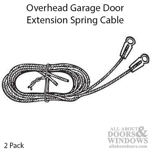 Extension Spring Cables, Overhead Garage Doors - 2 Pack - Extension Spring Cables, Overhead Garage Doors - 2 Pack