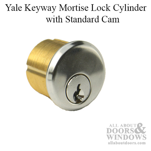 1" Yale Keyway Mortise Lock Cylinder with Standard Cam