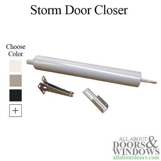 Storm Door Closer, 1-1/2 x 10-3/8 Heavy Duty - Choose Color