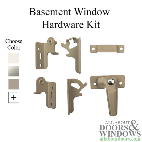 Weather Shield Visions 2000 Basement window 6 Piece Hardware Kit - Weather Shield Visions 2000 Basement window 6 Piece Hardware Kit