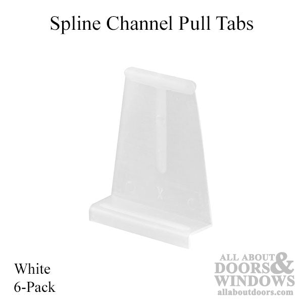 Window Screen Spline Channel Pull Tab 6 Pack - Window Screen Spline Channel Pull Tab 6 Pack