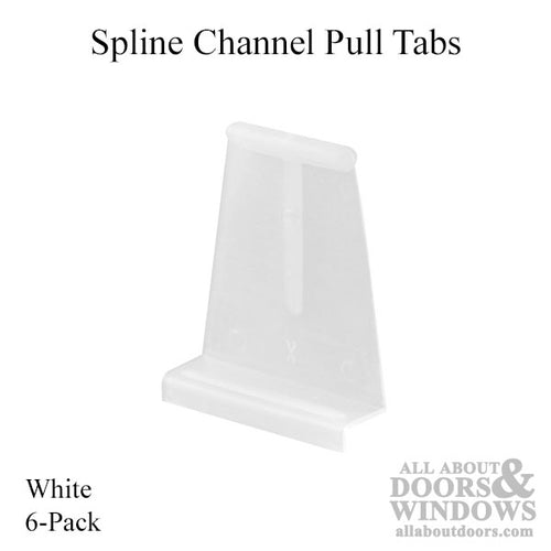 Window Screen Spline Channel Pull Tab 6 Pack - Window Screen Spline Channel Pull Tab 6 Pack