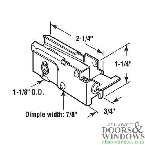 Door Roller For Sliding Patio Doors With Adjustable Steel K Tab Housing 1.125 Inch Steel Wheel - Door Roller For Sliding Patio Doors With Adjustable Steel K Tab Housing 1.125 Inch Steel Wheel