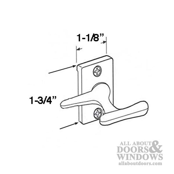 Discontinued - Casement Window Fastener, Sash  & Cabinet Lock - Black - Discontinued - Casement Window Fastener, Sash  & Cabinet Lock - Black