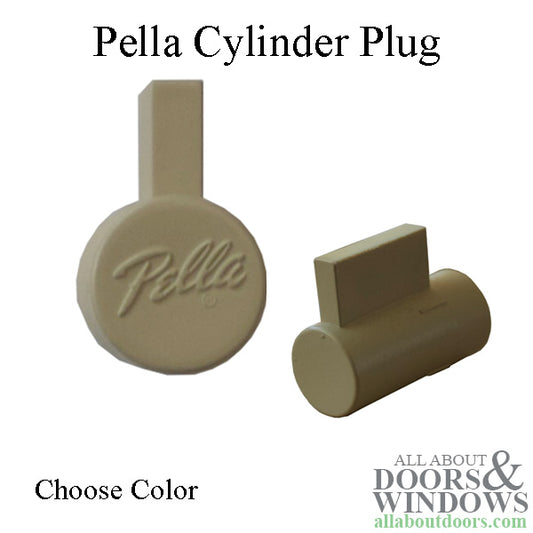 Pella Plastic Cylinder Plug for Sliding Door Handle - Choose Color