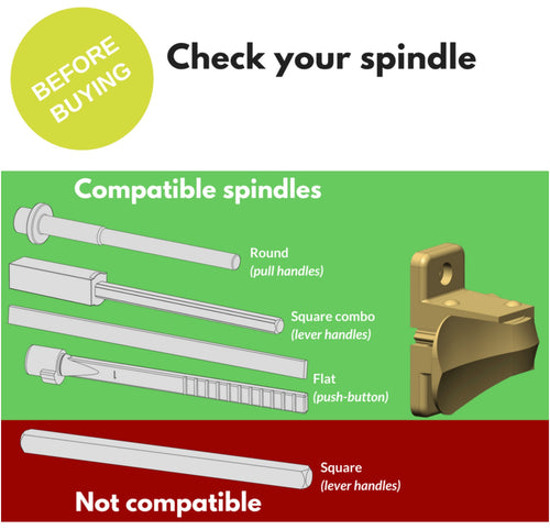 Ideal SK357 Security Inside Latch for Storm and Screen Doors Handle Only - Ideal SK357 Security Inside Latch for Storm and Screen Doors Handle Only