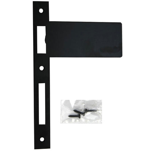 Latch & Deadbolt 7-15/16" Strike Plate with Extended 4-5/8 Lip
