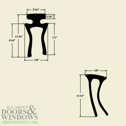 Larson Storm Door Double Sweep Expander Pack of 2 - Larson Storm Door Double Sweep Expander Pack of 2
