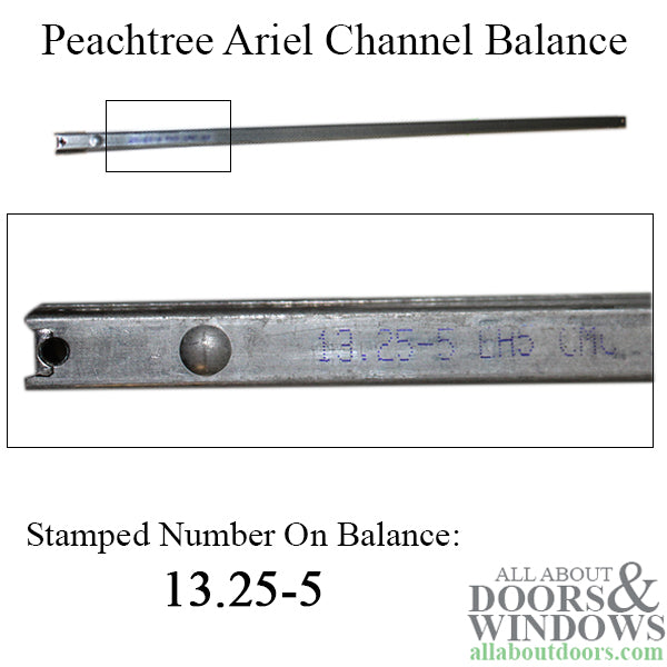 Peachtree Ariel 13-1/4-5 Channel Balance, 3636 Non-Tilt Window - Peachtree Ariel 13-1/4-5 Channel Balance, 3636 Non-Tilt Window