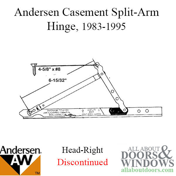 Perma-Shield Hinge, Head, Right, 1983-1995 - Perma-Shield Hinge, Head, Right, 1983-1995