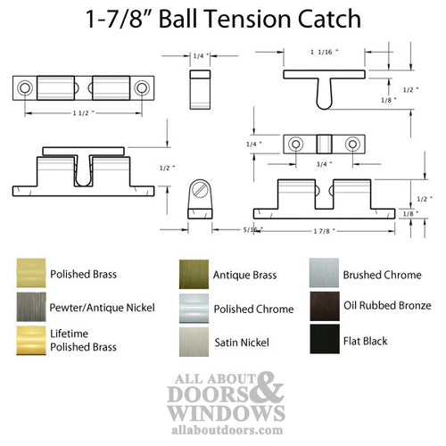 Ball Tension Catch 1-7/8'' - 9 Popular Colors - Ball Tension Catch 1-7/8'' - 9 Popular Colors