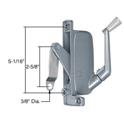 Awning Operator for Anderson Windows - right - Aluminum