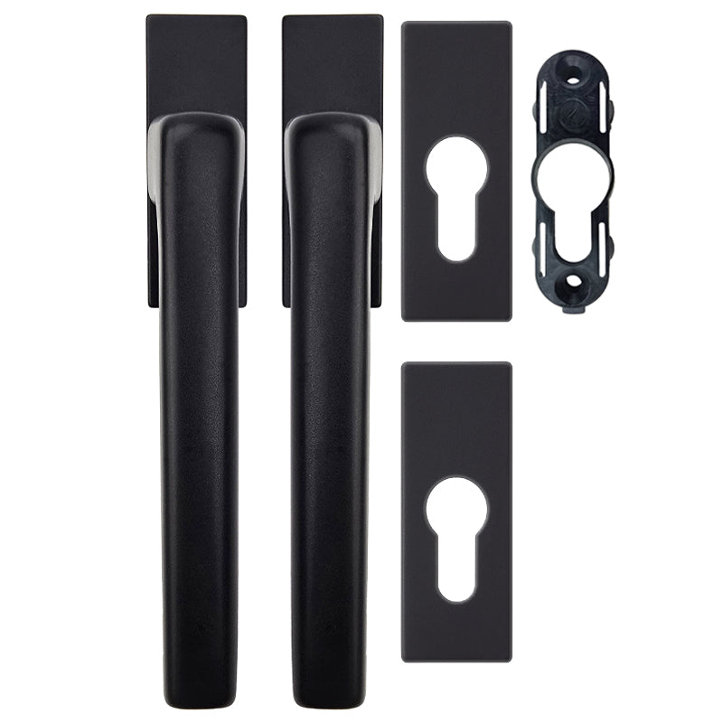 Dirigent Handle Set with PC Rosettes - Interior/Exterior - Dirigent Handle Set with PC Rosettes - Interior/Exterior