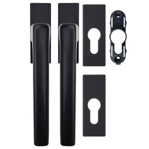 Dirigent Handle Set with PC Rosettes - Interior/Exterior - Dirigent Handle Set with PC Rosettes - Interior/Exterior