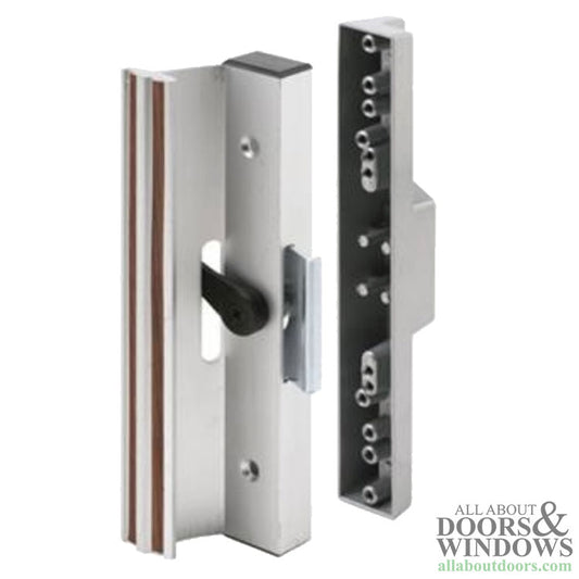 Handle Set for Sliding Patio Doors Clamp Style with Extruded Aluminum Inside Pull Diecast Outside Pull