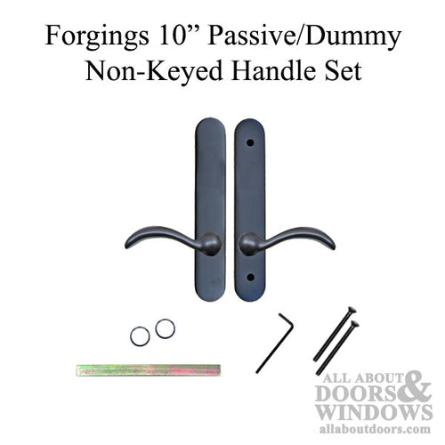 Forgings 10 Inch Passive/Dummy Non-Keyed Handle Set - Forgings 10 Inch Passive/Dummy Non-Keyed Handle Set