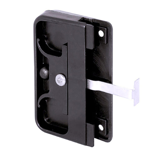 Non-Handed Plastic Latch & Pull Handle Set with Steel Latch for Sliding Screen Door - Black - Non-Handed Plastic Latch & Pull Handle Set with Steel Latch for Sliding Screen Door - Black