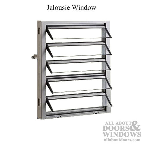 Left Hand Window Operator with 4 Inch Link for Jalousie / Louver Windows - Aluminum - Left Hand Window Operator with 4 Inch Link for Jalousie / Louver Windows - Aluminum