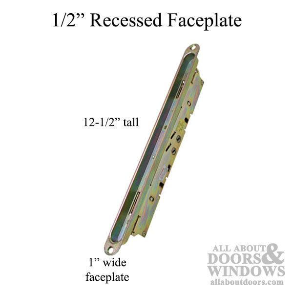 2 Point Double Hook Sliding Door Lock with Face Plate - 2 Point Double Hook Sliding Door Lock with Face Plate