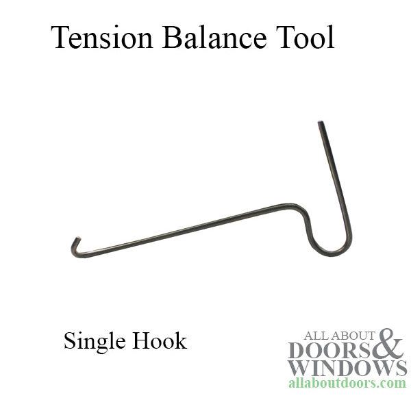 Sash Tensioning Balance Tool, Light Duty Non-Tilt Window, Single Hook - Sash Tensioning Balance Tool, Light Duty Non-Tilt Window, Single Hook