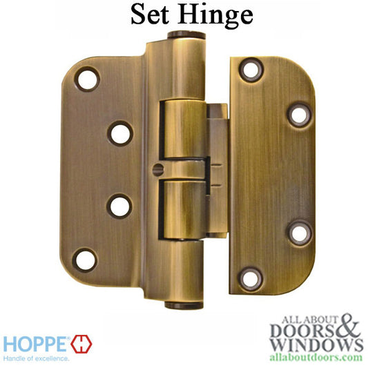 Hoppe F73, 2009 Set Hinge-LHI/RHO Antique Brass