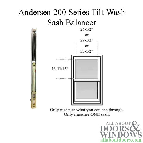 Andersen 200 Series Tilt-Wash Double Hung Sash Balancer - M630 - Andersen 200 Series Tilt-Wash Double Hung Sash Balancer - M630