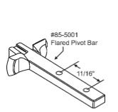 Pivot Bar For Tilit Windows 2.5 Inch Zince Pivot Bar - Pivot Bar For Tilit Windows 2.5 Inch Zince Pivot Bar