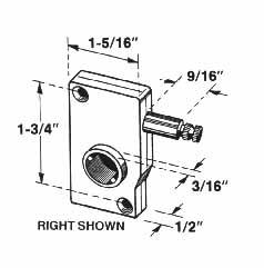 Operator, Awning or Jalousie / Louver, Torque, 1-3/4 inch - Left hand - Operator, Awning or Jalousie / Louver, Torque, 1-3/4 inch - Left hand