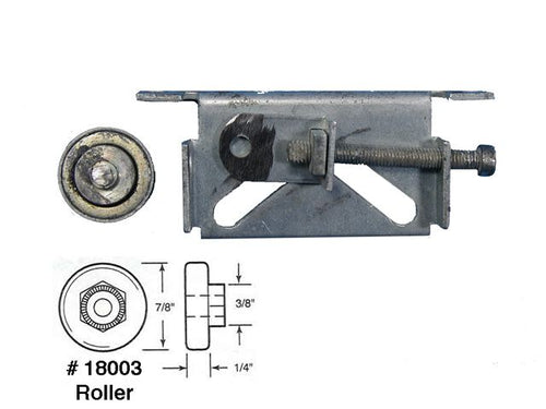 1 wheel, 7/8 dia., roller, Daryl Mirror by-pass door  - Pairs - DISCONTINUED - 1 wheel, 7/8 dia., roller, Daryl Mirror by-pass door  - Pairs - DISCONTINUED