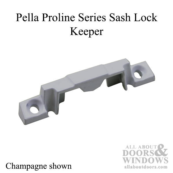 Angled Keeper, Pella  2-1/16  holes - Champagne - Angled Keeper, Pella  2-1/16  holes - Champagne