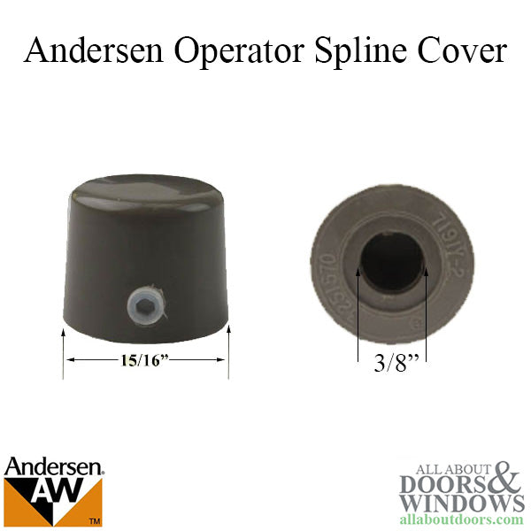 Andersen Window Operator Cover Spline Cover Package With Screws For Windows From 1966-1995 - Andersen Window Operator Cover Spline Cover Package With Screws For Windows From 1966-1995