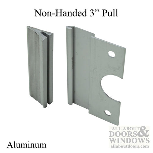 Non-Handed 3 Inch Pull for Sliding Screen Door - Aluminum - Non-Handed 3 Inch Pull for Sliding Screen Door - Aluminum