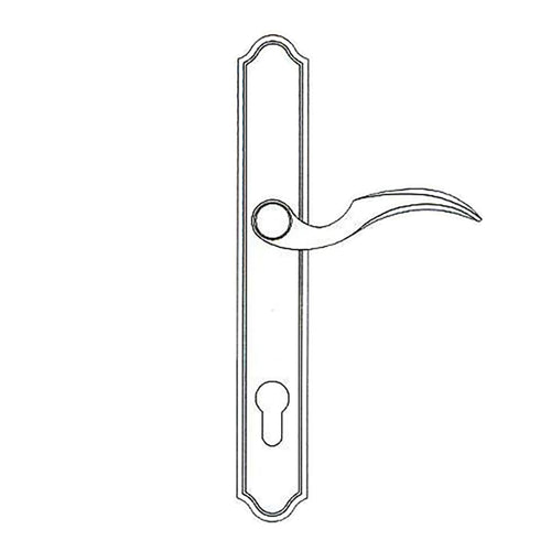 Winkhaus STV Euro Traditional Plate, Fontana Lever - Brass PVD - Winkhaus STV Euro Traditional Plate, Fontana Lever - Brass PVD