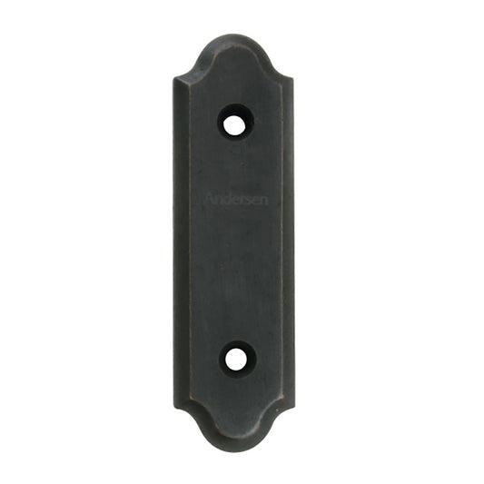 Andersen Gliding Door Cover Plate, Encino Style - Distressed Bronze