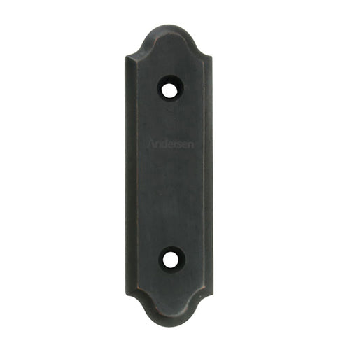 Andersen Gliding Door Cover Plate, Encino Style - Distressed Bronze - Andersen Gliding Door Cover Plate, Encino Style - Distressed Bronze